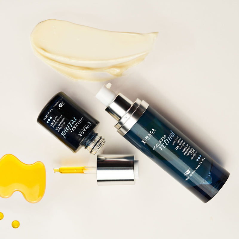 Ageless+ Retinol von IMAGE Skincare - 
Pure Liquid flüssiges Retinol und Retinol-Komplex in cremiger Textur